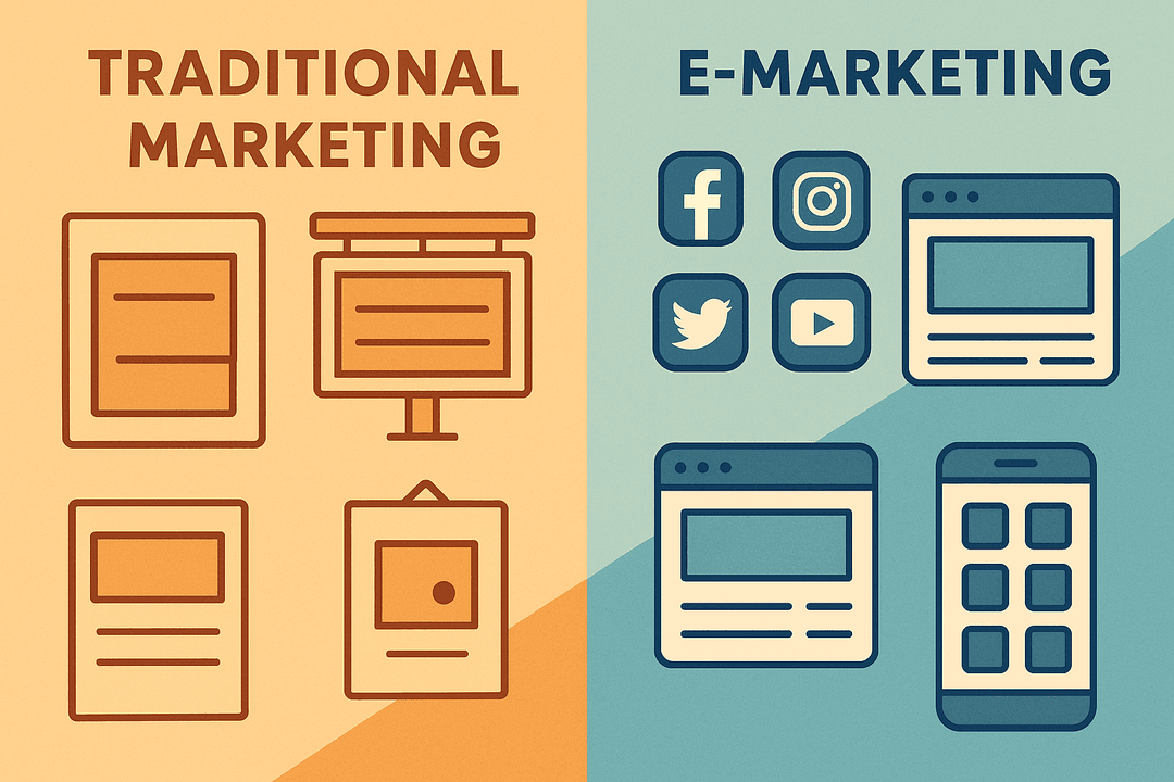 Traditional Marketing vs E-Marketing: Pros and Cons Explained